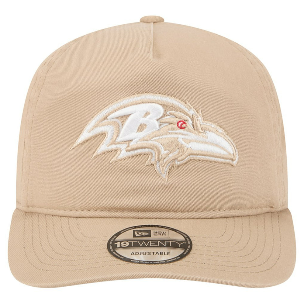 Baltimore Ravens New Era 19TWENTY Adjustable Hat Tan | NFL