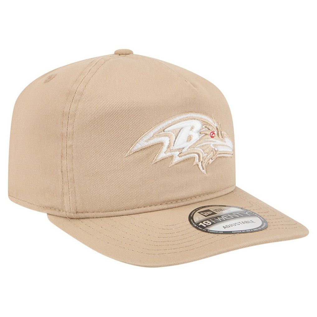 Baltimore Ravens New Era 19TWENTY Adjustable Hat Tan | NFL
