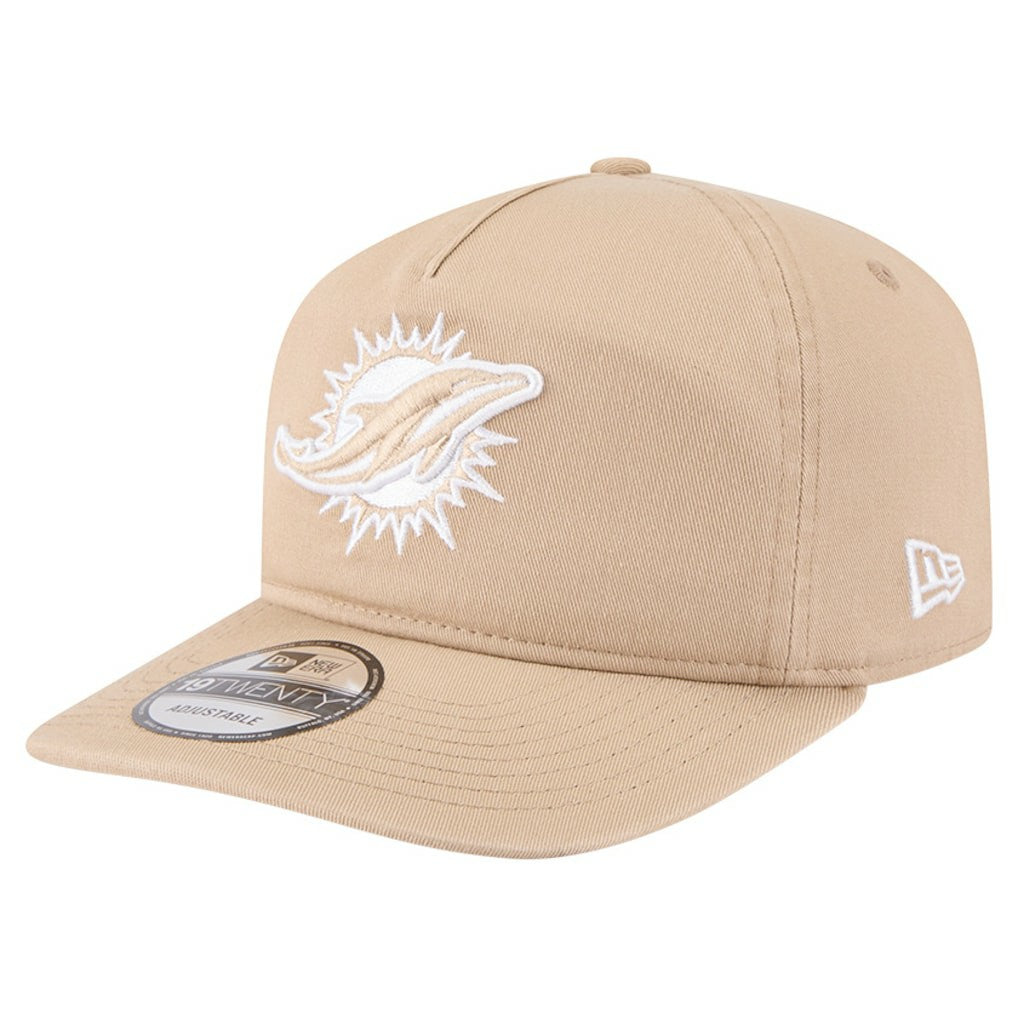 Miami Dolphins New Era 19TWENTY Adjustable Hat Tan | NFL