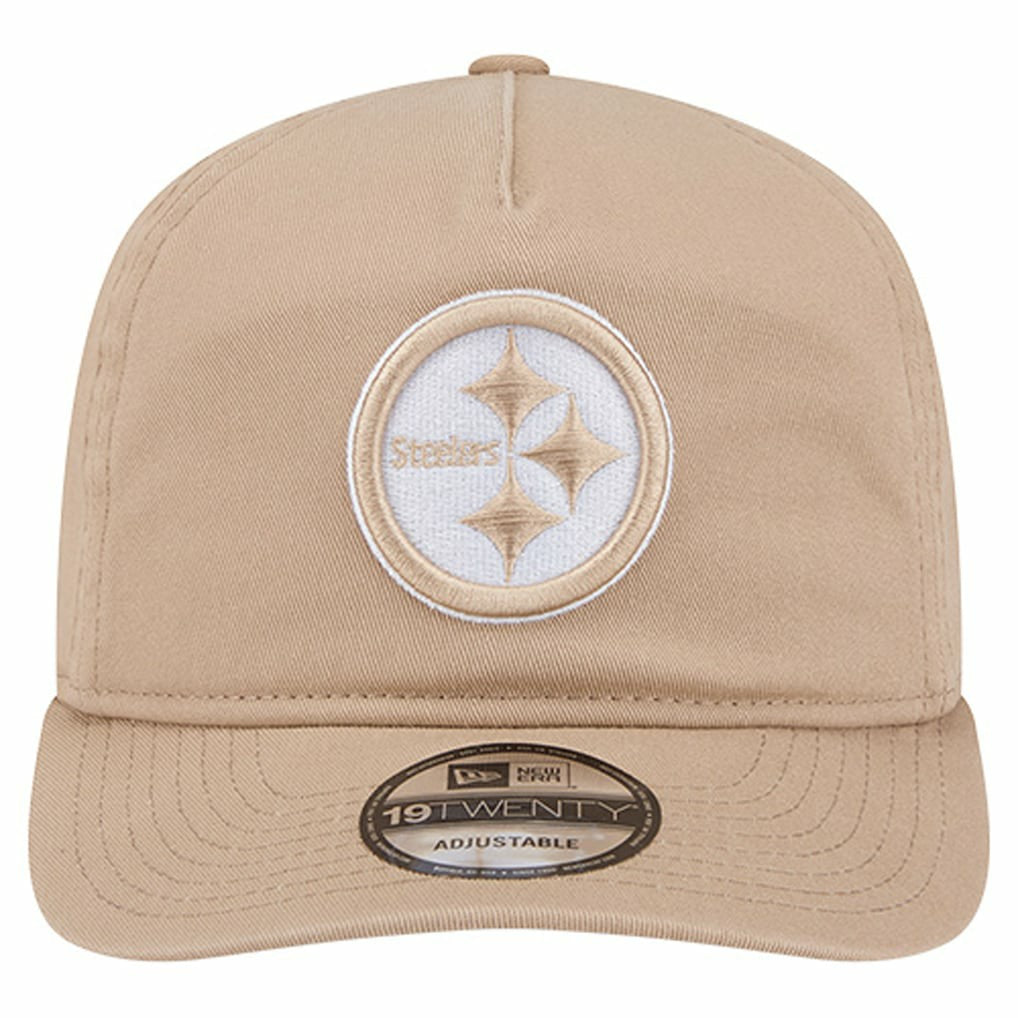 Pittsburgh Steelers New Era 19TWENTY Adjustable Hat Tan | NFL