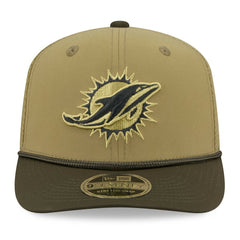 Miami Dolphins New Era 2025 Salute to Service 9SEVENTY Adjustable Hat Green | NFL