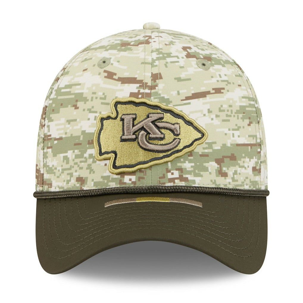 Kansas City Chiefs New Era 2025 Salute to Service 39THIRTY Flex Hat Camo | NFL