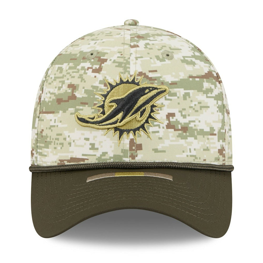 Miami Dolphins New Era 2025 Salute to Service 39THIRTY Flex Hat Camo | NFL