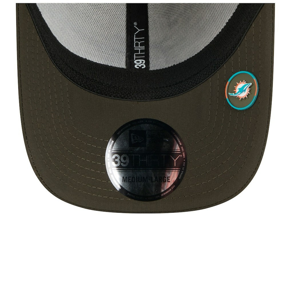 Miami Dolphins New Era 2025 Salute to Service 39THIRTY Flex Hat Camo | NFL
