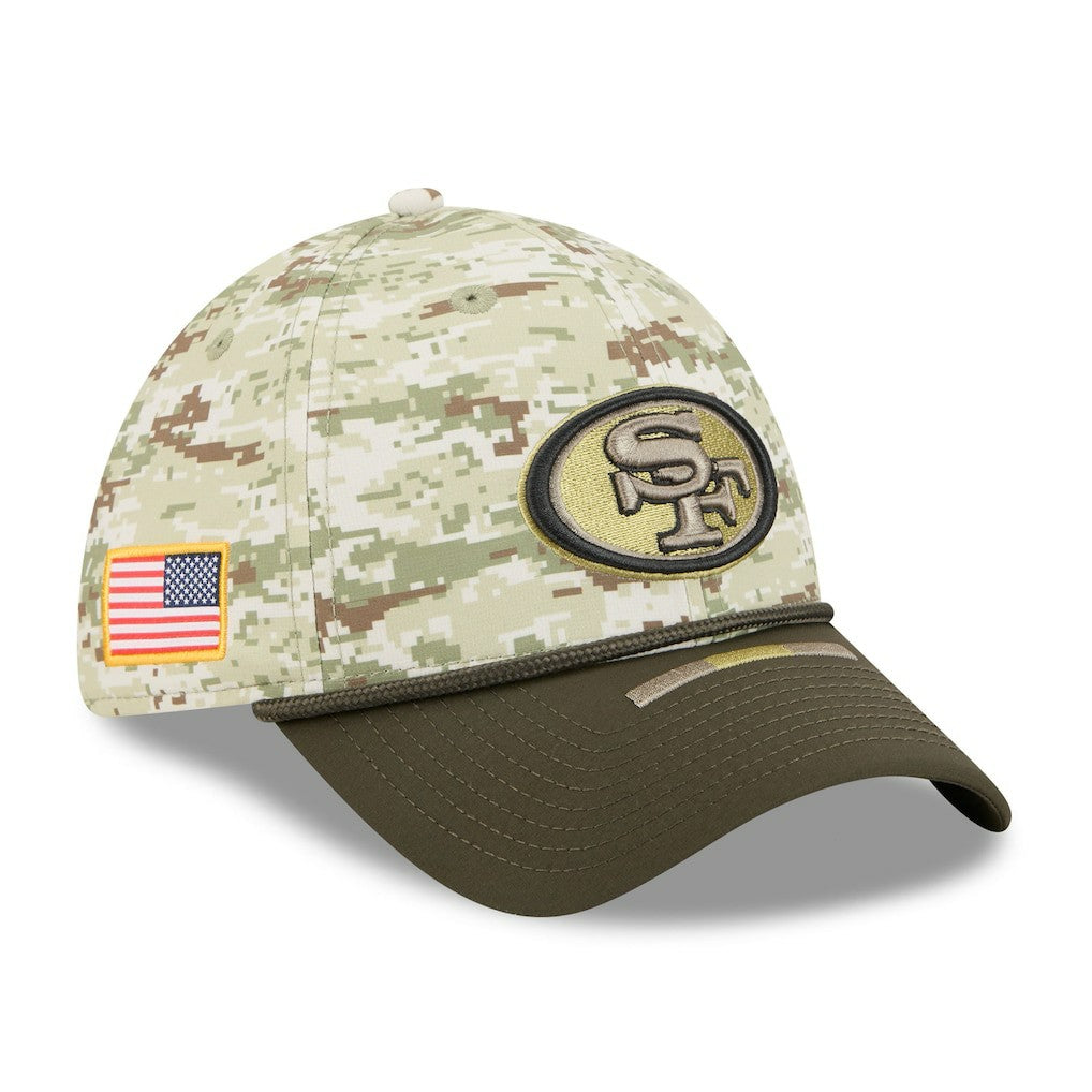 San Francisco 49ers New Era 2025 Salute to Service 39THIRTY Flex Hat Camo | NFL