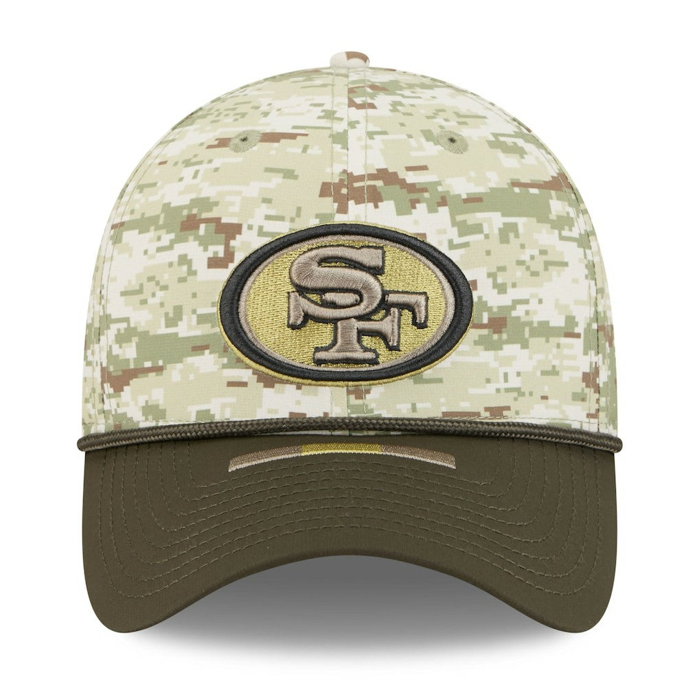 San Francisco 49ers New Era 2025 Salute to Service 39THIRTY Flex Hat Camo | NFL