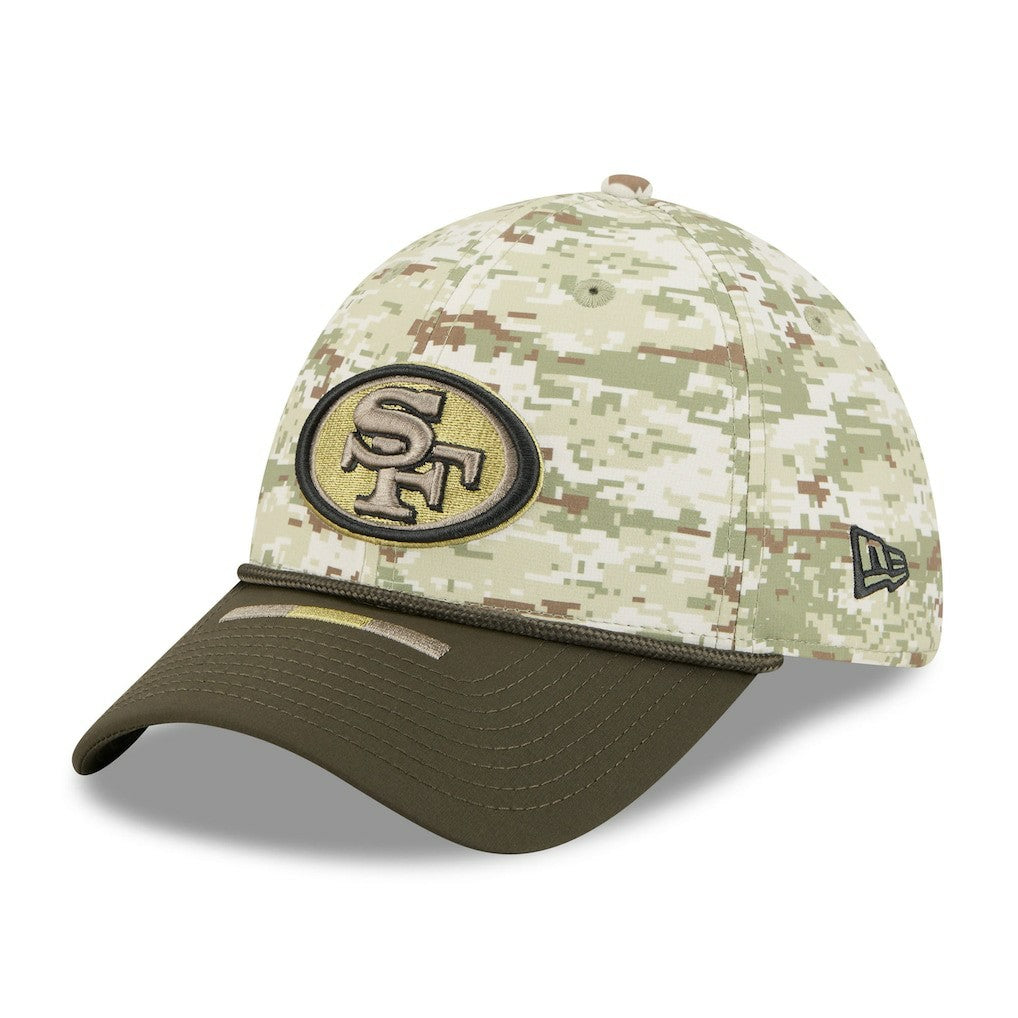San Francisco 49ers New Era 2025 Salute to Service 39THIRTY Flex Hat Camo | NFL