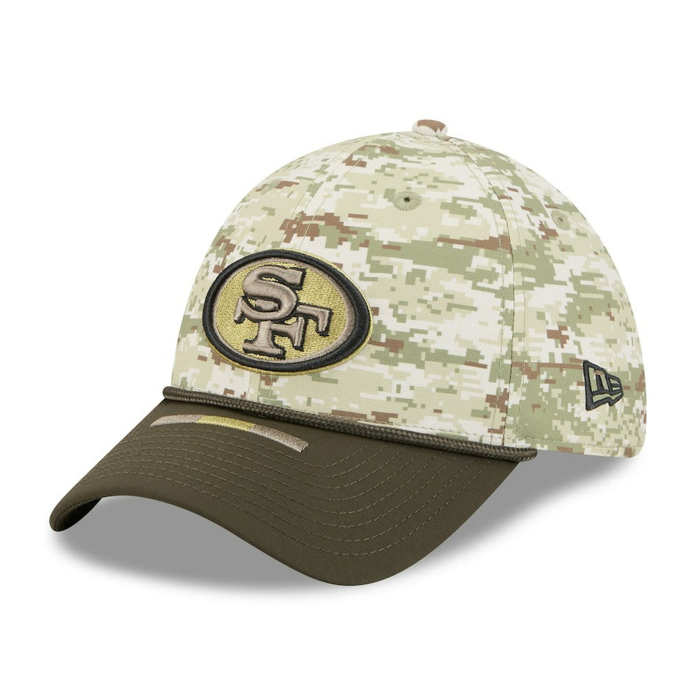 San Francisco 49ers New Era 2025 Salute to Service 39THIRTY Flex Hat Camo | NFL