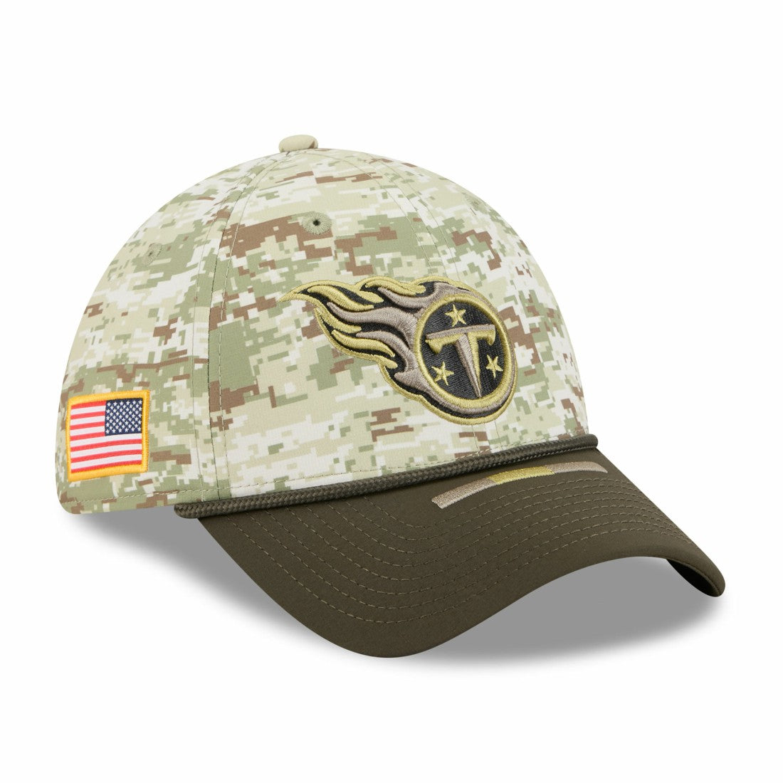 Tennessee Titans New Era 2025 Salute to Service 39THIRTY Flex Hat Camo | NFL