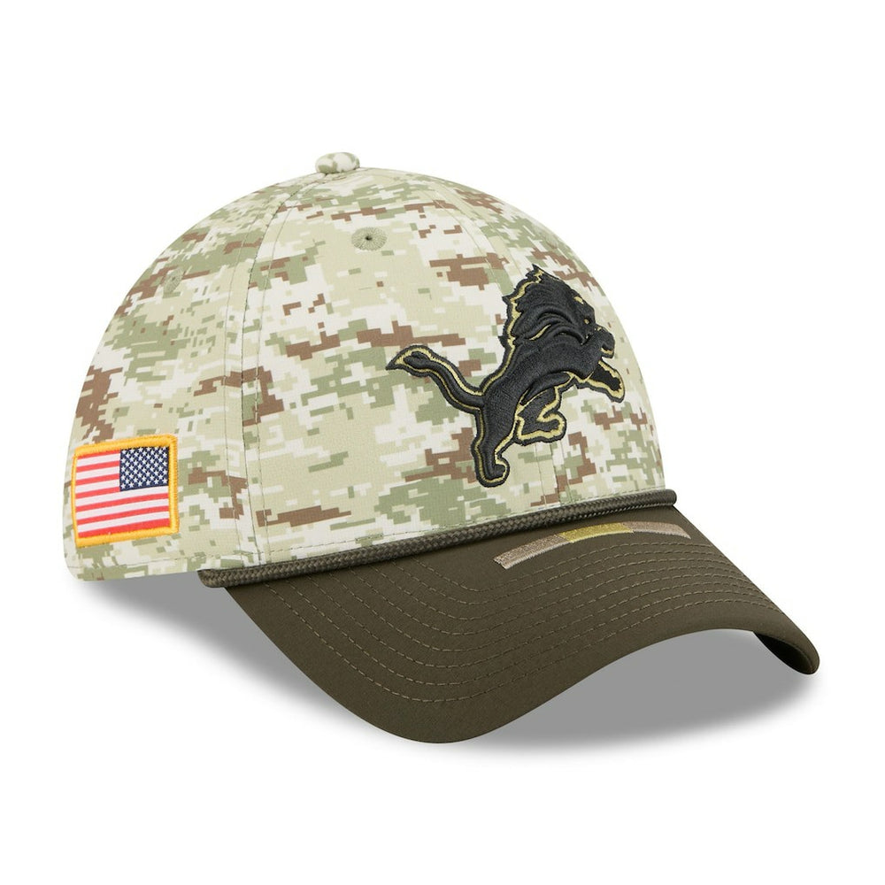 Detroit Lions New Era 2025 Salute to Service 39THIRTY Flex Hat Camo | NFL