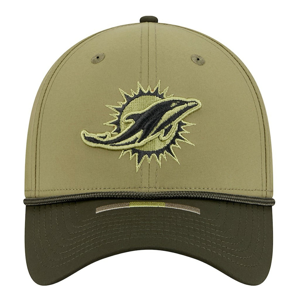 Miami Dolphins New Era 2025 Salute to Service 39THIRTY Flex Hat Green | NFL