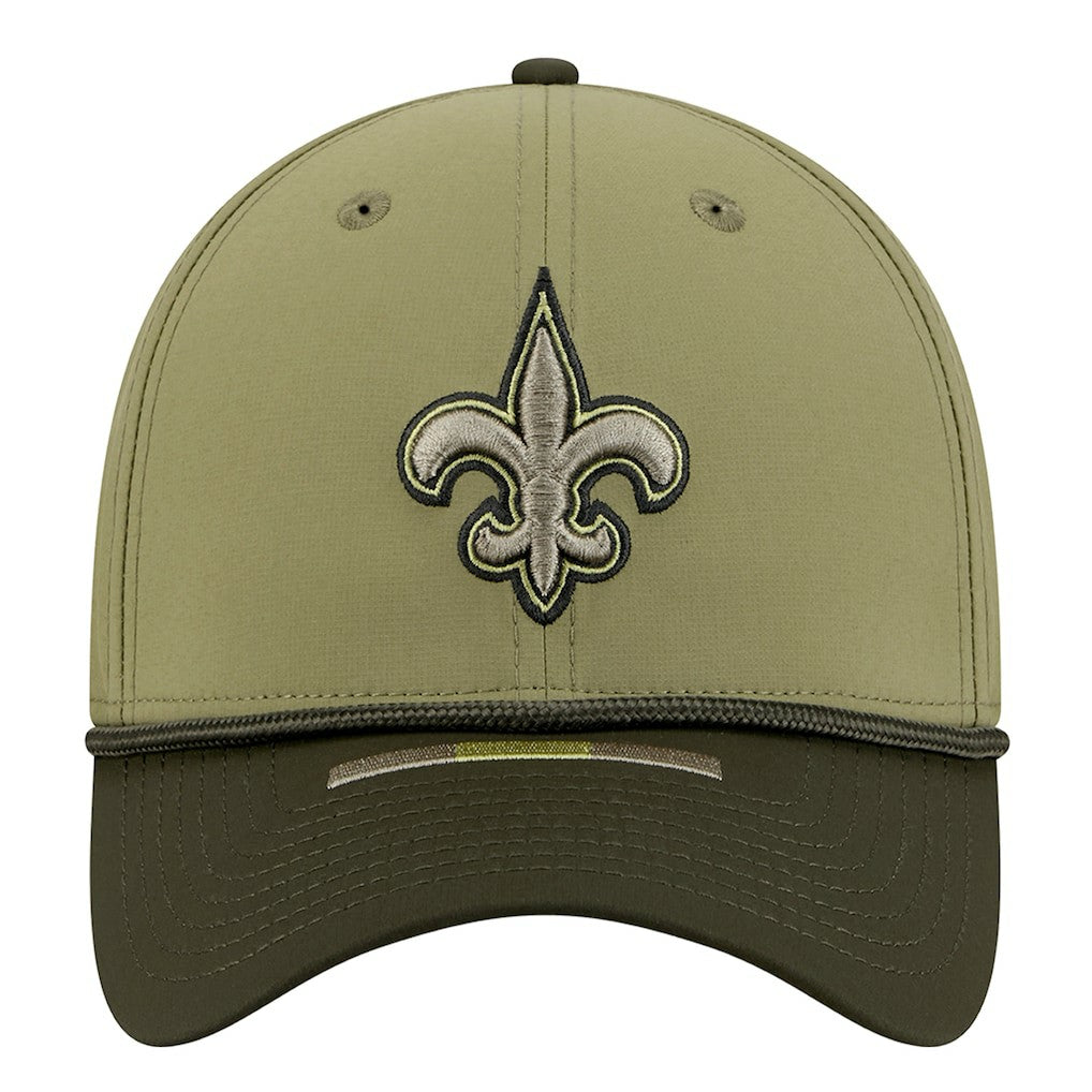 New Orleans Saints New Era 2025 Salute to Service 39THIRTY Flex Hat Green | NFL