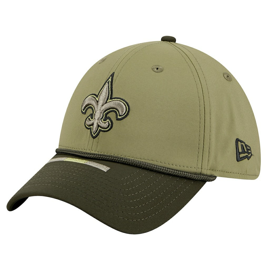 New Orleans Saints New Era 2025 Salute to Service 39THIRTY Flex Hat Green | NFL