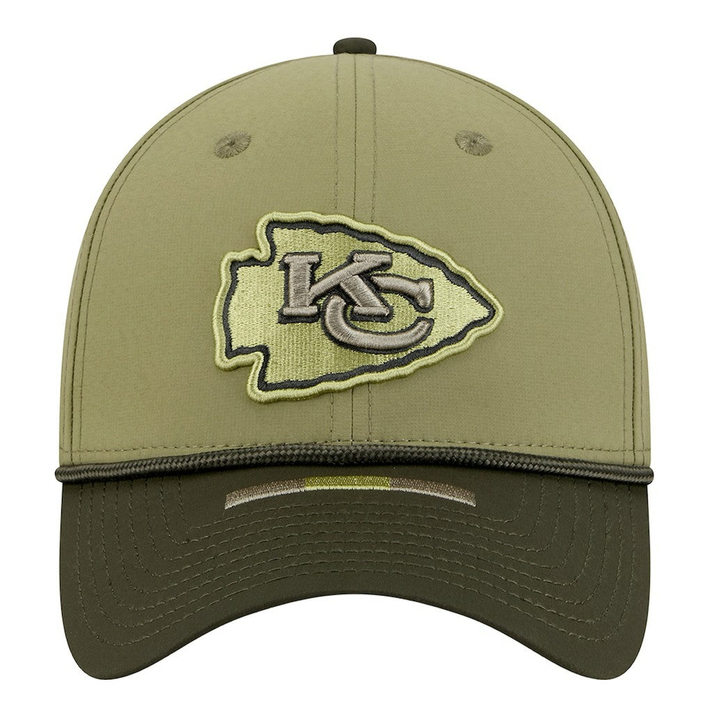 Kansas City Chiefs New Era 2025 Salute to Service 39THIRTY Flex Hat Green | NFL