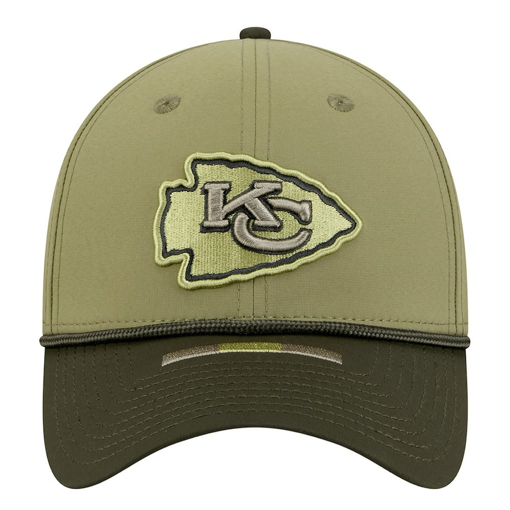Kansas City Chiefs New Era 2025 Salute to Service 39THIRTY Flex Hat Green | NFL