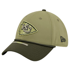 Kansas City Chiefs New Era 2025 Salute to Service 39THIRTY Flex Hat Green | NFL