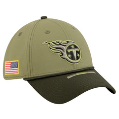 Tennessee Titans New Era 2025 Salute to Service 39THIRTY Flex Hat Green | NFL
