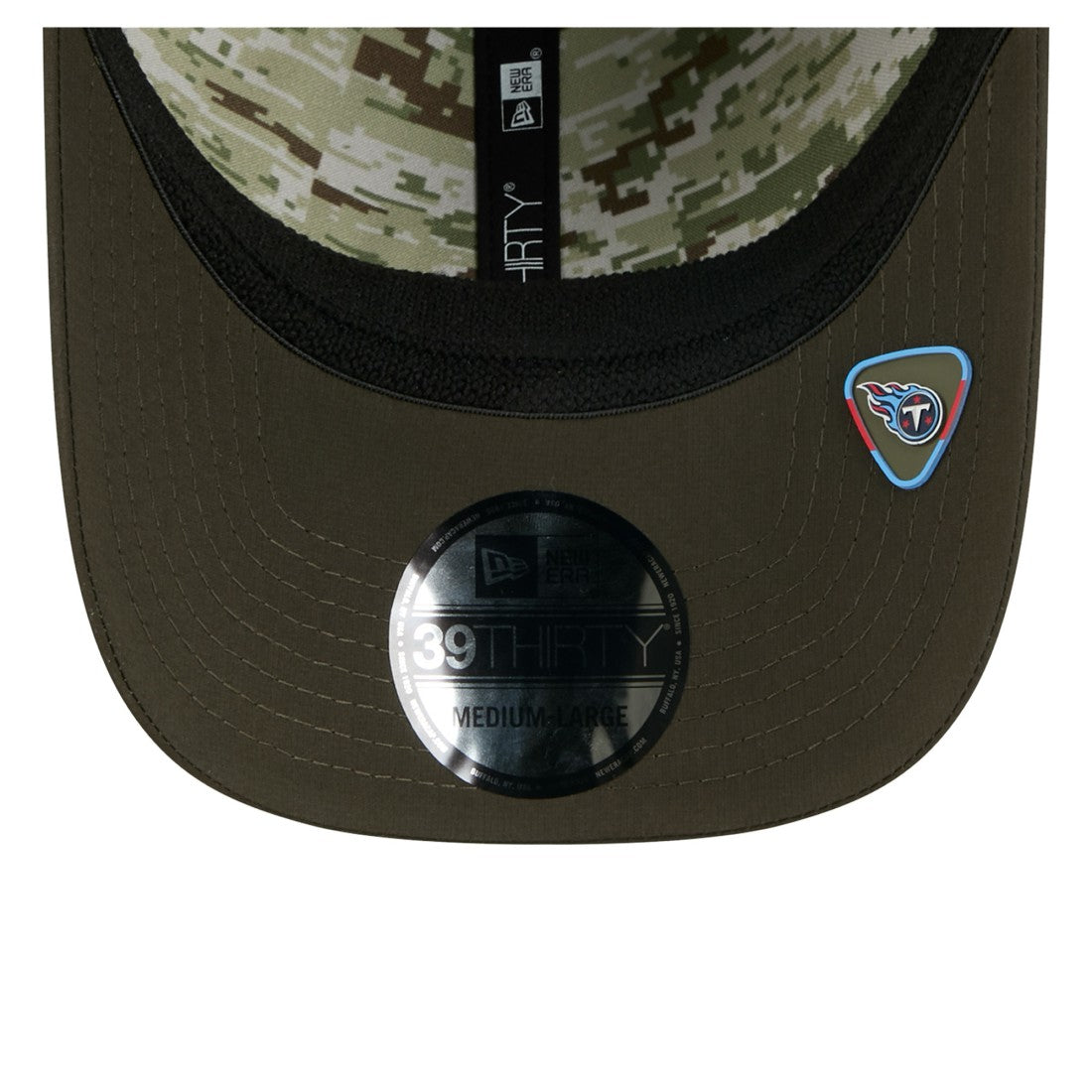 Tennessee Titans New Era 2025 Salute to Service 39THIRTY Flex Hat Green | NFL