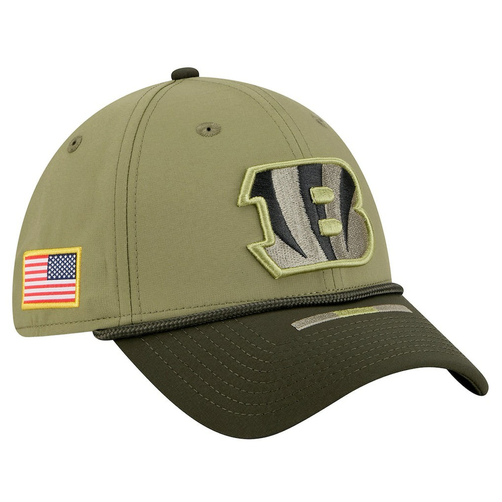 Cincinnati Bengals New Era 2025 Salute to Service 39THIRTY Flex Hat Green | NFL