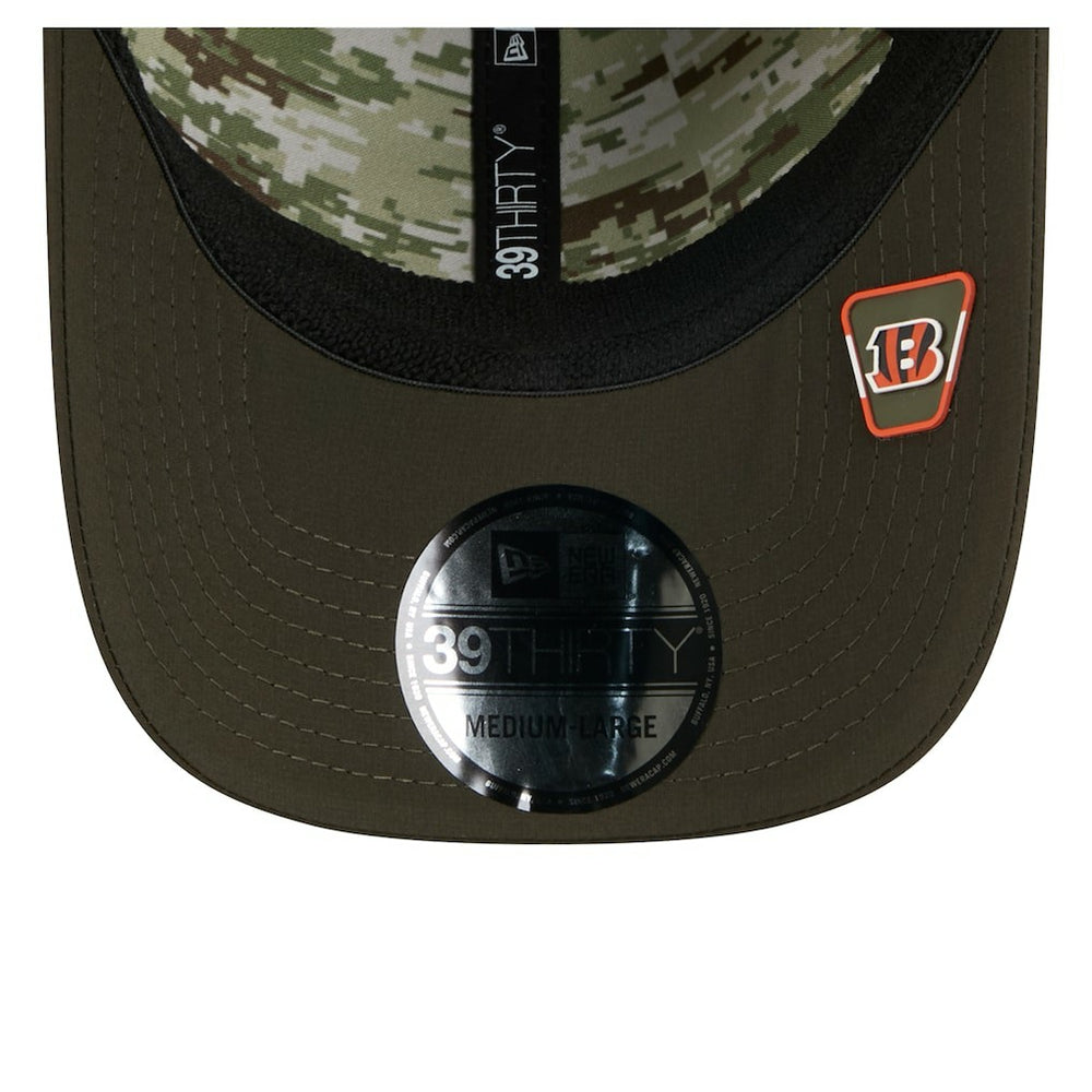 Cincinnati Bengals New Era 2025 Salute to Service 39THIRTY Flex Hat Green | NFL