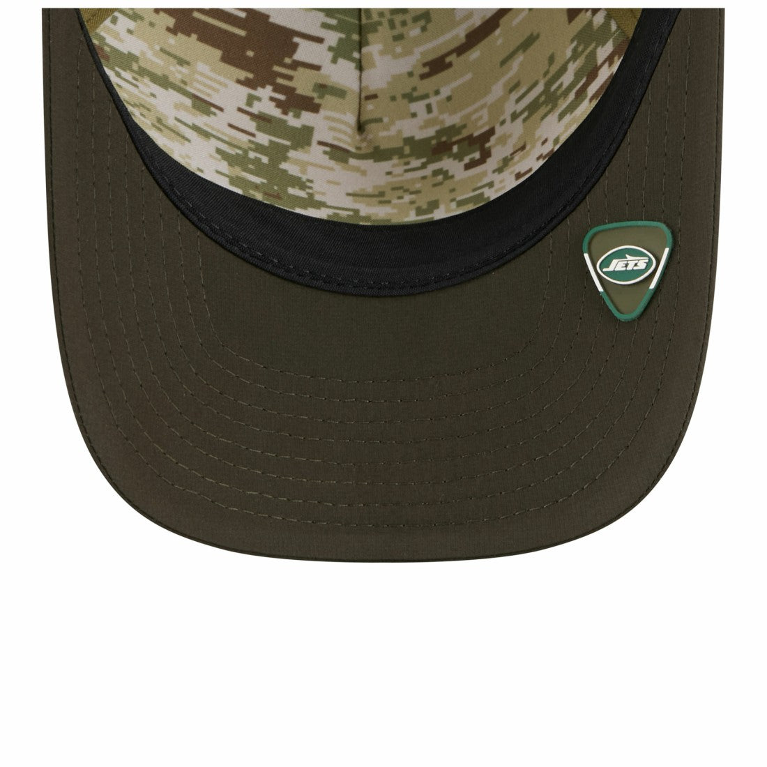 New York Jets New Era 2025 Salute to Service 9FORTY A-Frame M-Crown Adjustable Hat Green | NFL