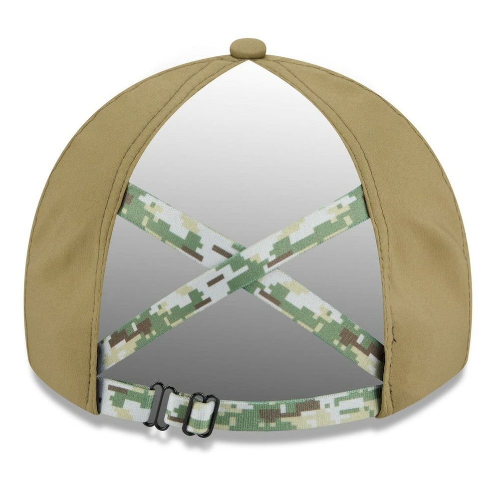 Miami Dolphins New Era Women's 2025 Salute to Service Pony Tail Adjustable Hat Green | NFL