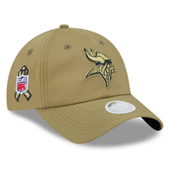 Minnesota Vikings New Era Women's 2025 Salute to Service Pony Tail Adjustable Hat Green | NFL