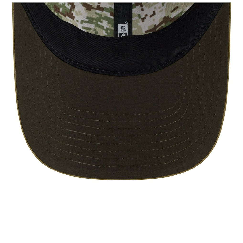 Minnesota Vikings New Era Women's 2025 Salute to Service Pony Tail Adjustable Hat Green | NFL