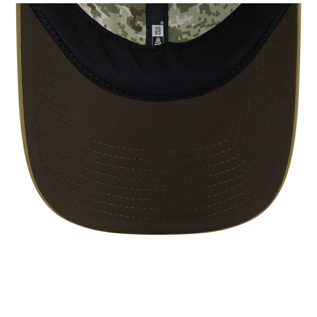 Las Vegas Raiders New Era Women's 2025 Salute to Service Pony Tail Adjustable Hat Green | NFL