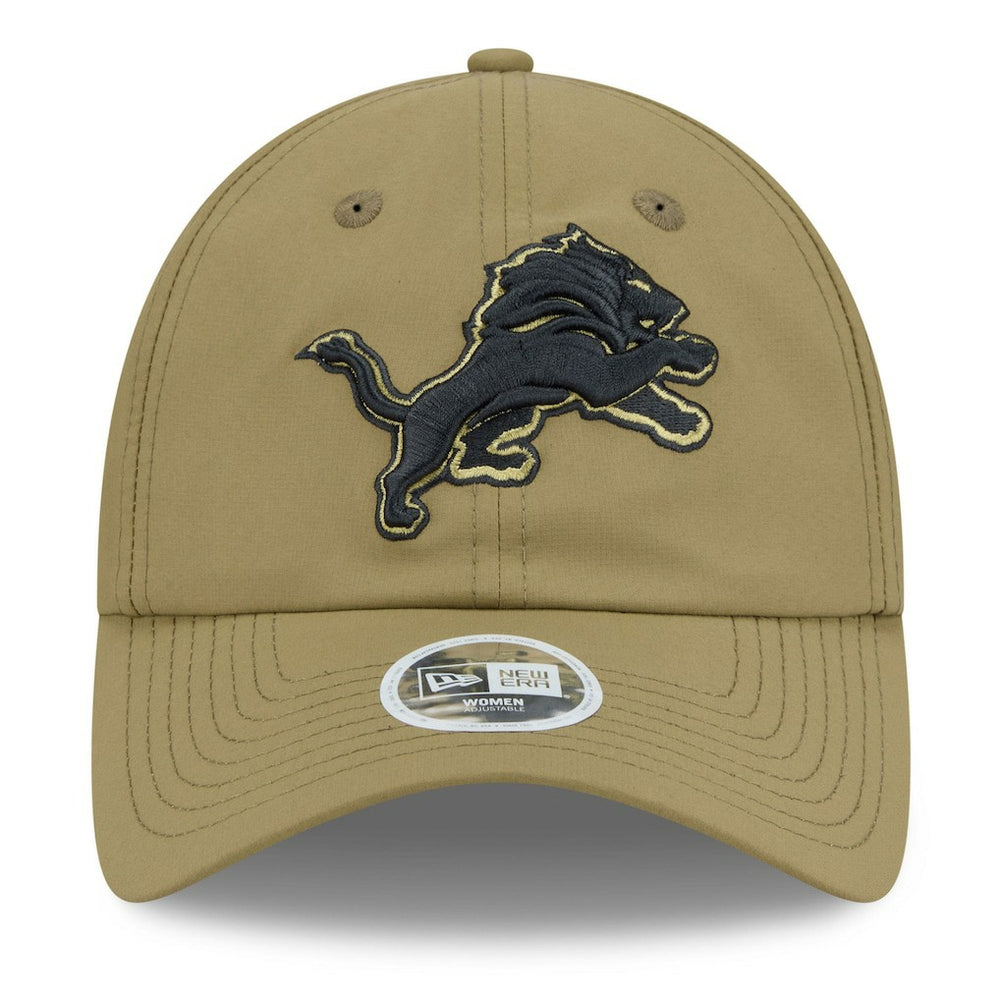 Detroit Lions New Era Women's 2025 Salute to Service Pony Tail Adjustable Hat Green | NFL