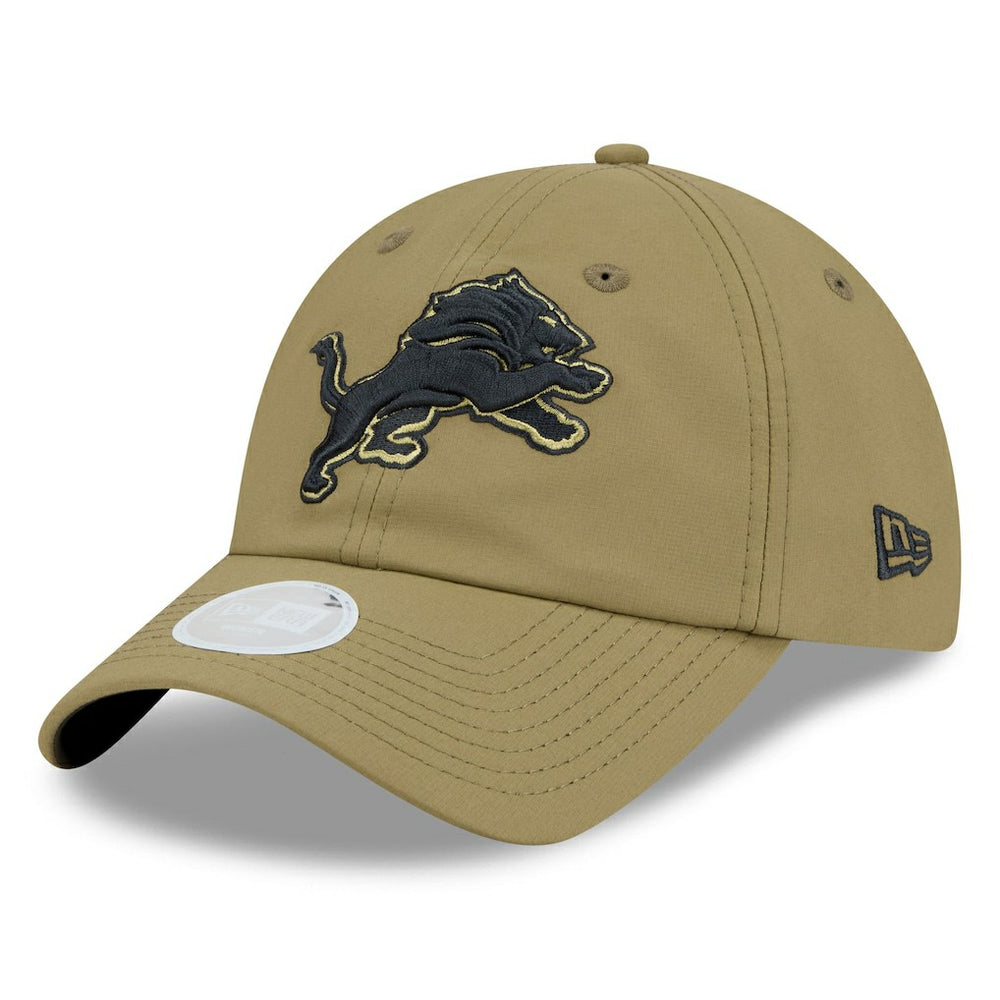Detroit Lions New Era Women's 2025 Salute to Service Pony Tail Adjustable Hat Green | NFL