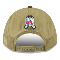 Miami Dolphins New Era Youth 2025 Salute to Service 9FORTY A-Frame Adjustable Hat Green/Dark Green | NFL