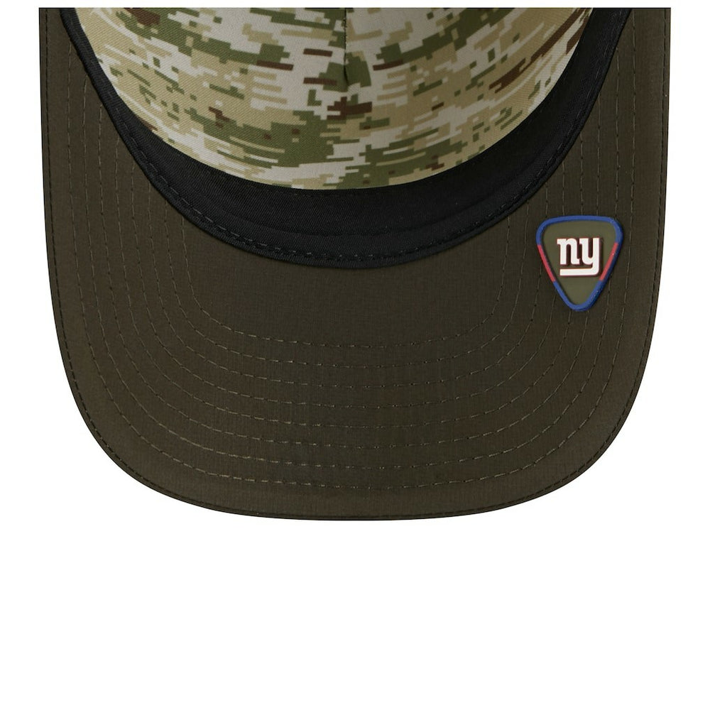 New York Giants New Era Youth 2025 Salute to Service 9FORTY A-Frame Adjustable Hat Green/Dark Green | NFL