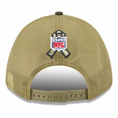 New York Jets New Era Youth 2025 Salute to Service 9FORTY A-Frame Adjustable Hat Green/Dark Green | NFL