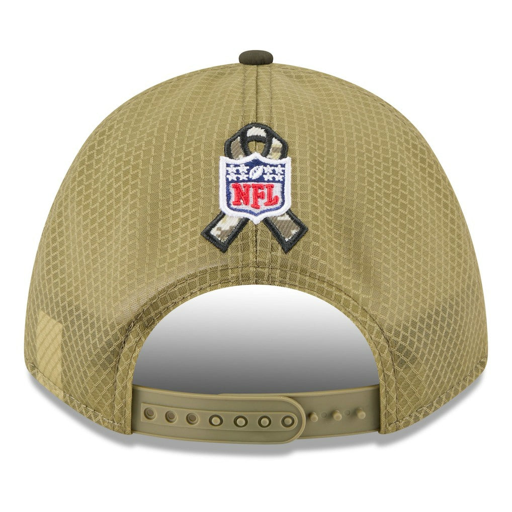 Cincinnati Bengals New Era Youth 2025 Salute to Service 9FORTY A-Frame Adjustable Hat Green/Dark Green | NFL