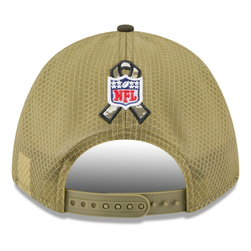 Cincinnati Bengals New Era Youth 2025 Salute to Service 9FORTY A-Frame Adjustable Hat Green/Dark Green | NFL