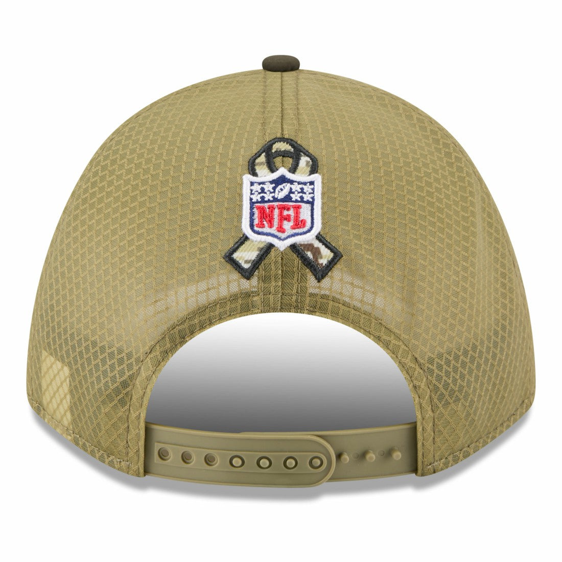 Houston Texans New Era Youth 2025 Salute to Service 9FORTY A-Frame Adjustable Hat Green/Dark Green | NFL