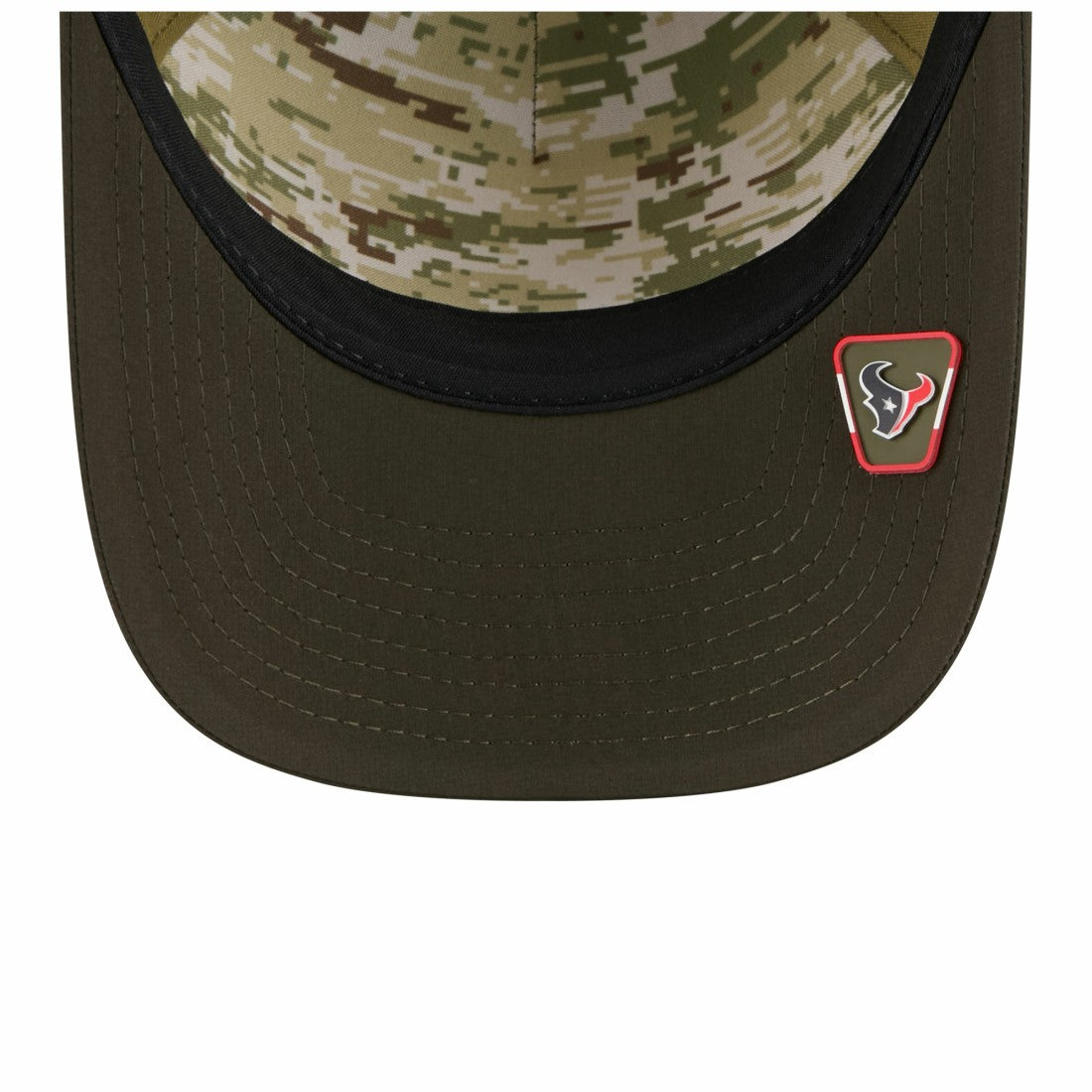 Houston Texans New Era Youth 2025 Salute to Service 9FORTY A-Frame Adjustable Hat Green/Dark Green | NFL