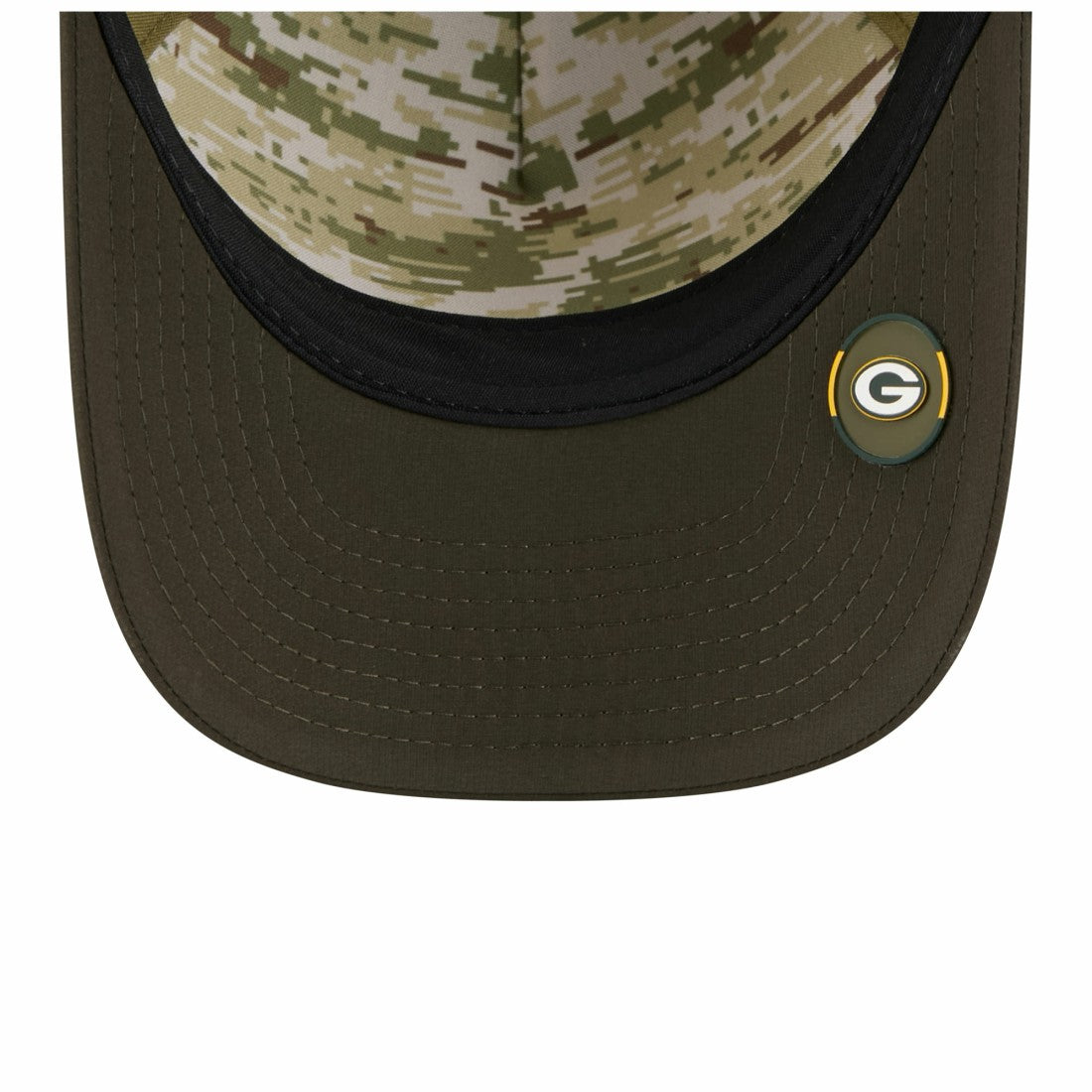 Green Bay Packers New Era Youth 2025 Salute to Service 9FORTY A-Frame Adjustable Hat Green/Dark Green | NFL
