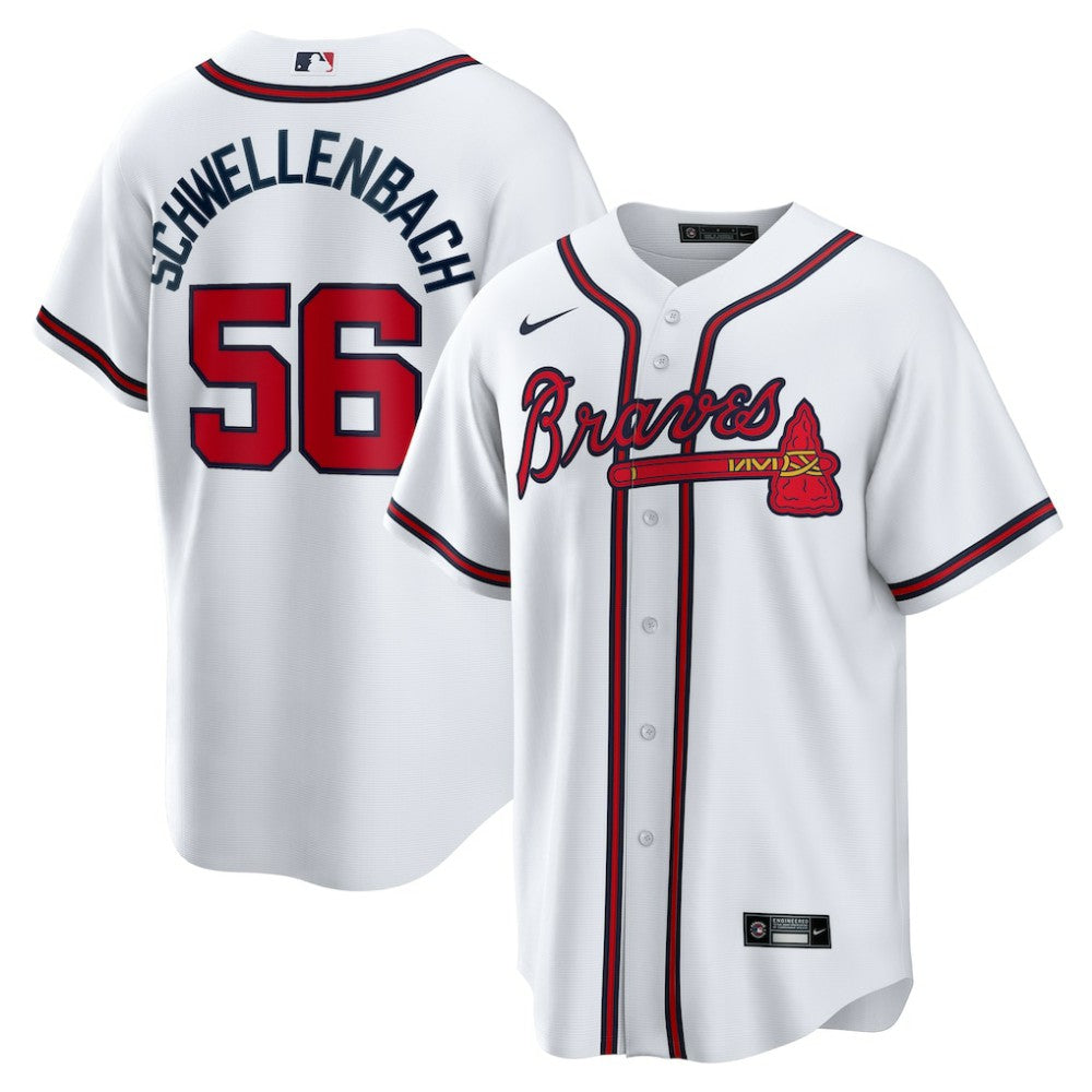 Spencer Schwellenbach Atlanta Braves Nike Home Replica Jersey - MLB