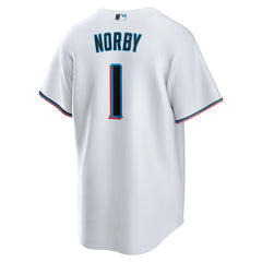 Connor Norby Miami Marlins Nike Home Replica Jersey - MLB