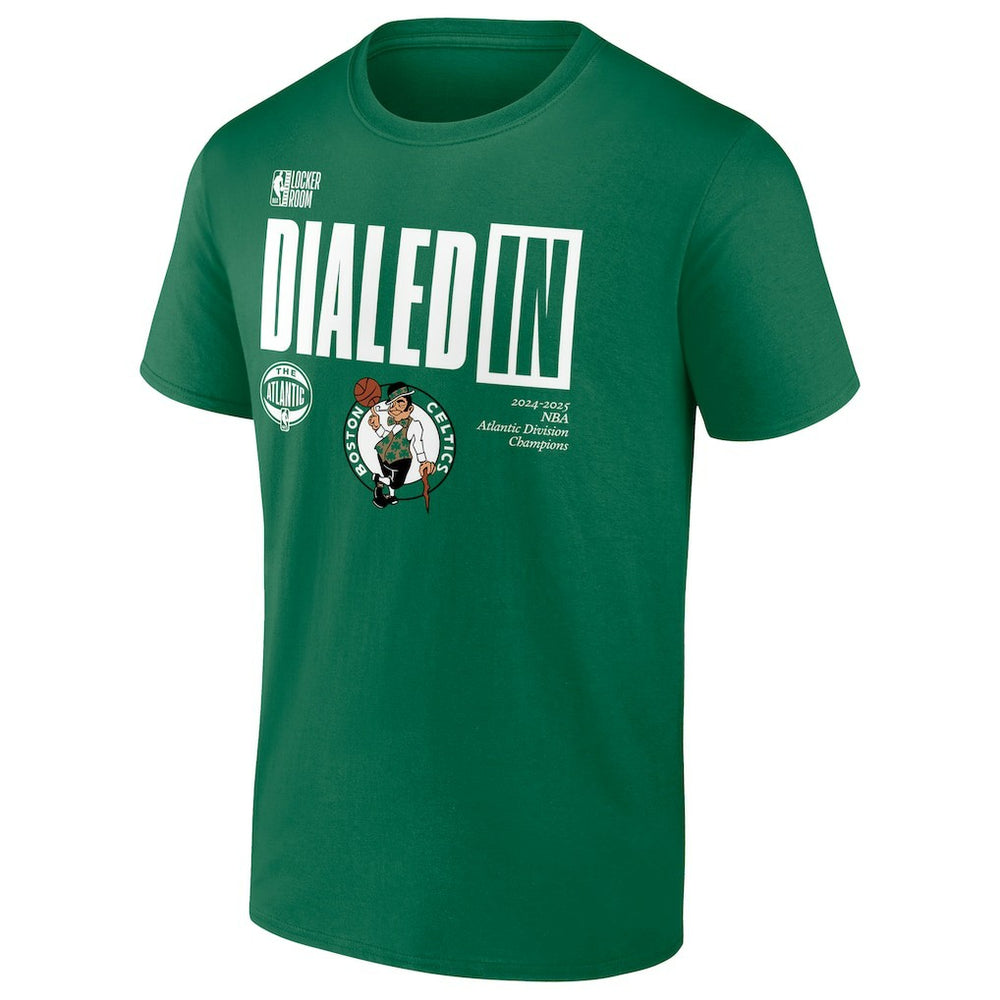 Boston Celtics 2025 Atlantic Division Champions Locker Room T-Shirt Kelly Green - NBA