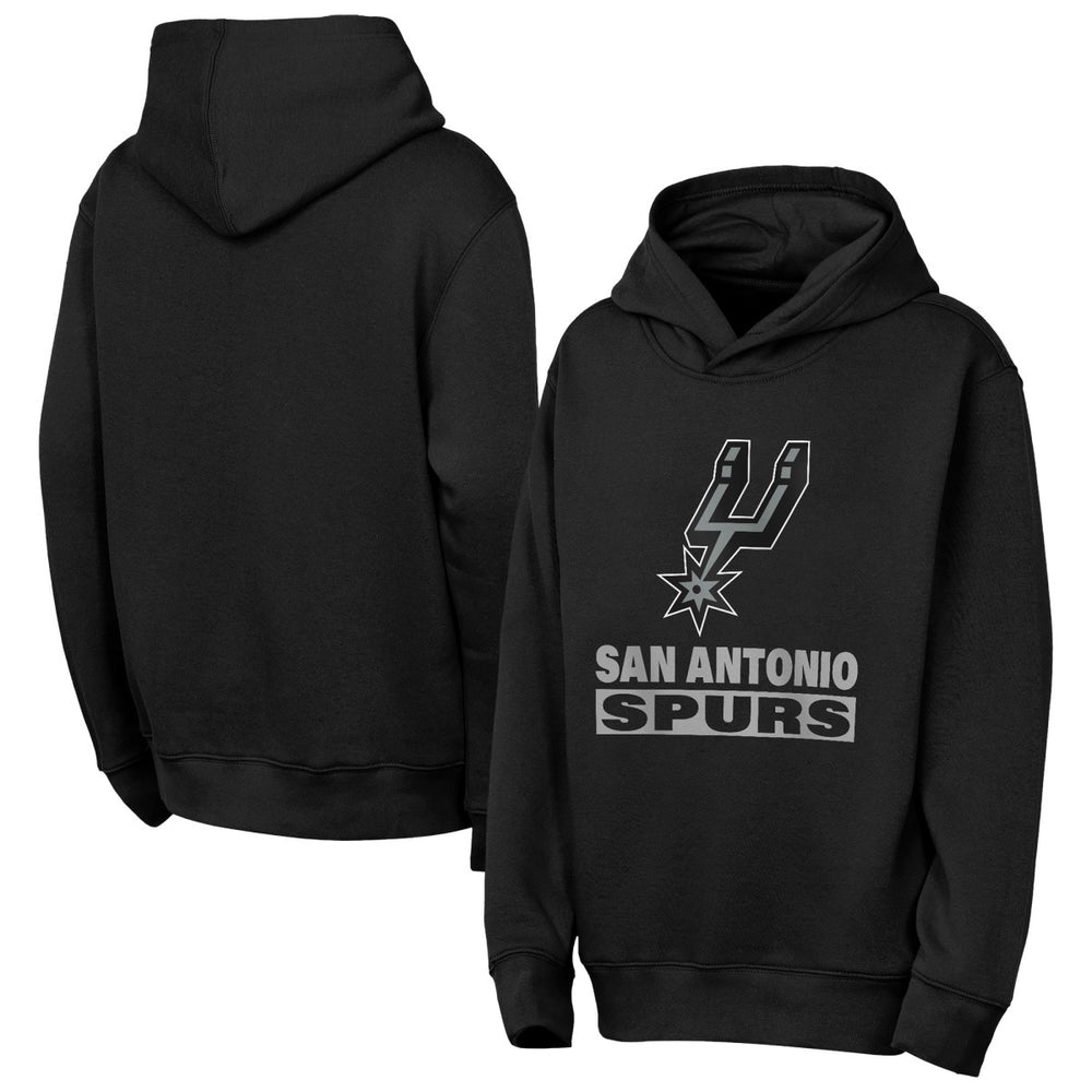San Antonio Spurs Outerstuff Youth Back To The Basics Hoodie Black - NBA