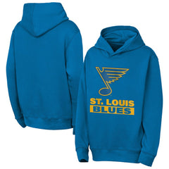 St. Louis Blues Outerstuff Youth Back to Basics Hoodie - Blue - NHL