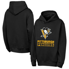 Pittsburgh Penguins Outerstuff Youth Back to Basics Hoodie - Black - NHL