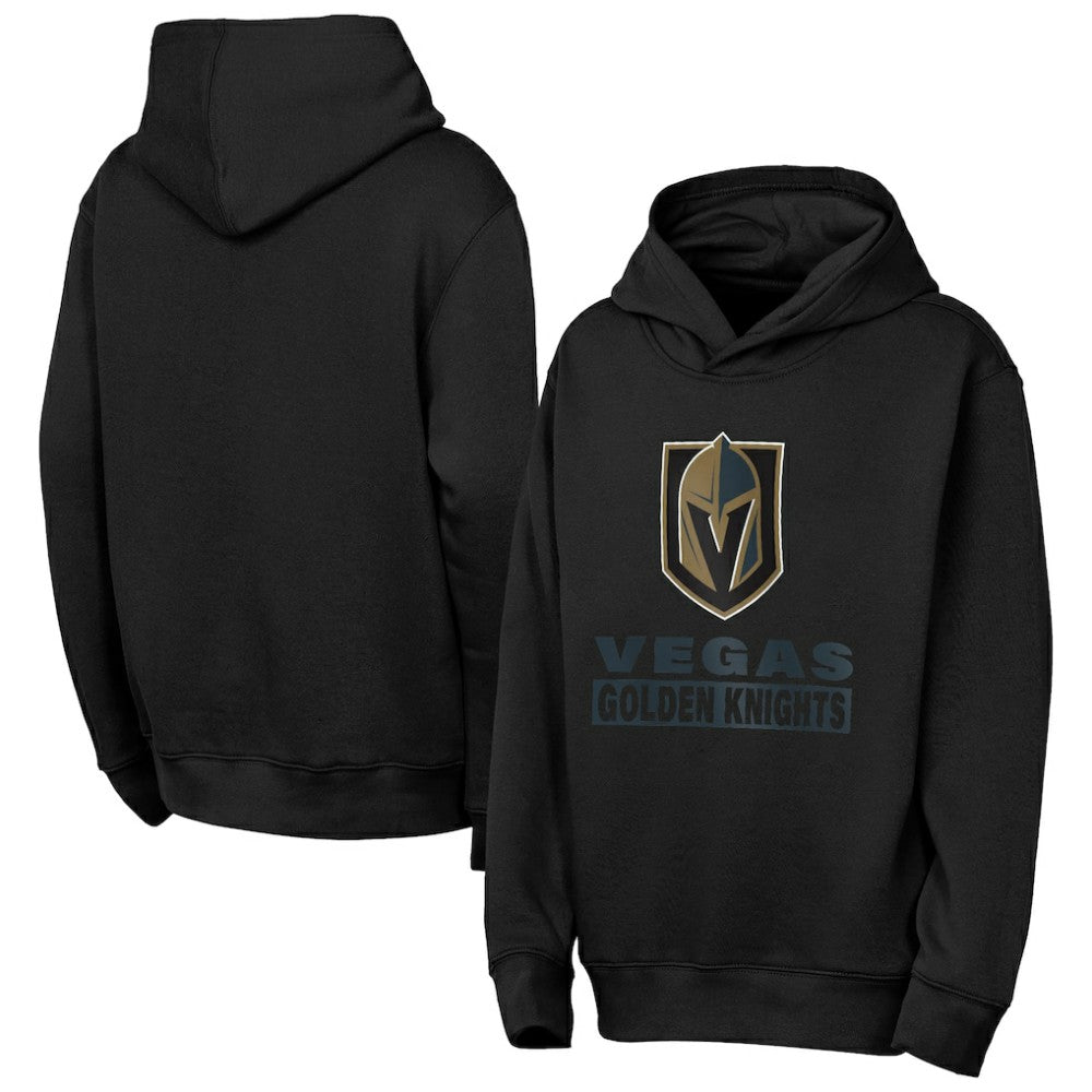 Vegas Golden Knights Outerstuff Youth Back to Basics Hoodie - Black - NHL