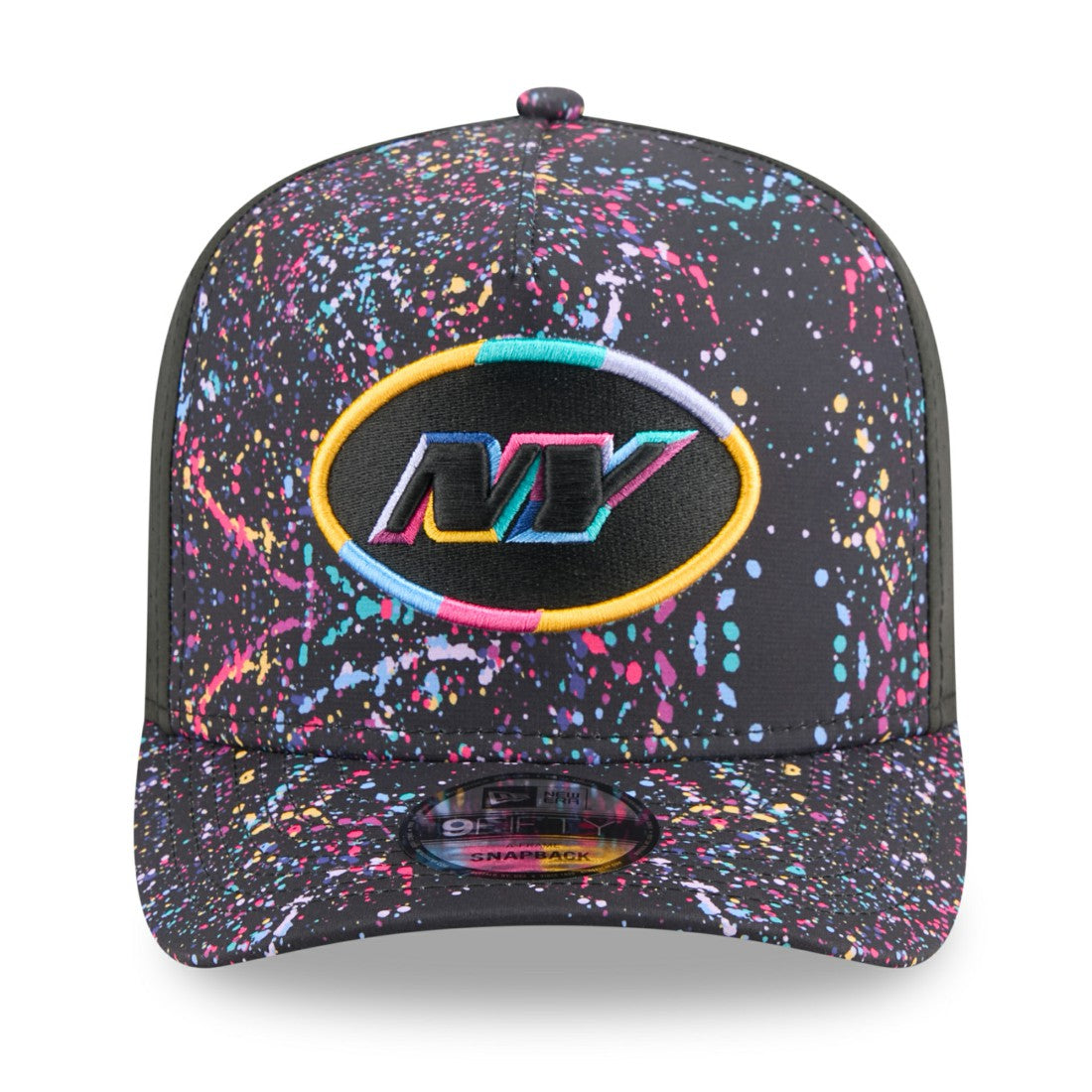 New York Jets New Era 2025 NFL Crucial Catch A-Frame 9FIFTY Snapback Hat Black | NFL