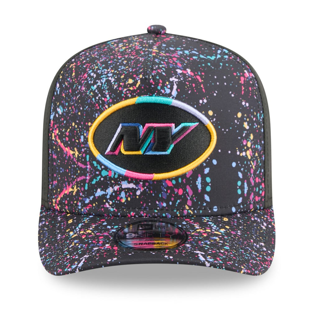 New York Jets New Era 2025 NFL Crucial Catch A-Frame 9FIFTY Snapback Hat Black | NFL
