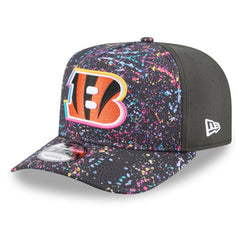 Cincinnati Bengals New Era 2025 NFL Crucial Catch A-Frame 9FIFTY Snapback Hat Black | NFL