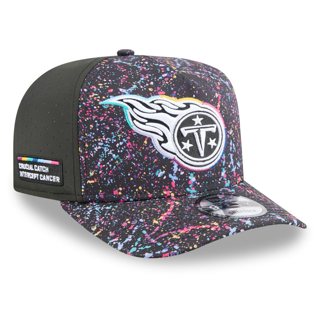 Tennessee Titans New Era 2025 NFL Crucial Catch A-Frame 9FIFTY Snapback Hat Black | NFL